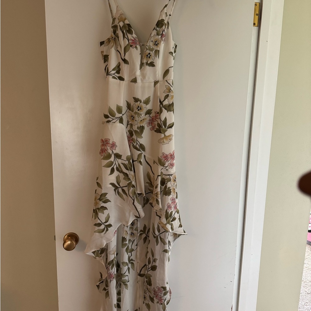 Floral White Maxi Dress